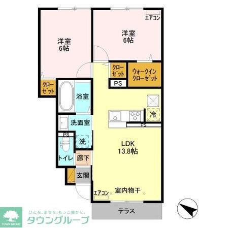 フォレヴィラージュ Bの物件間取画像